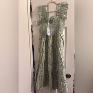 Hill House Ellie Nap Dress in Eucalyptus Floral